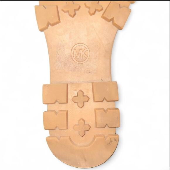 Michael Kors Ridley Leather Pull-on Flat Chelsea Booties British Tan Size 10 - Picture 4 of 7